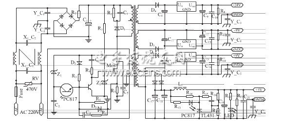 一種自激式多路輸出穩(wěn)壓開關(guān)電源的設(shè)計(jì)