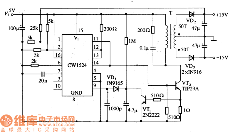 低壓直流變換器電路圖